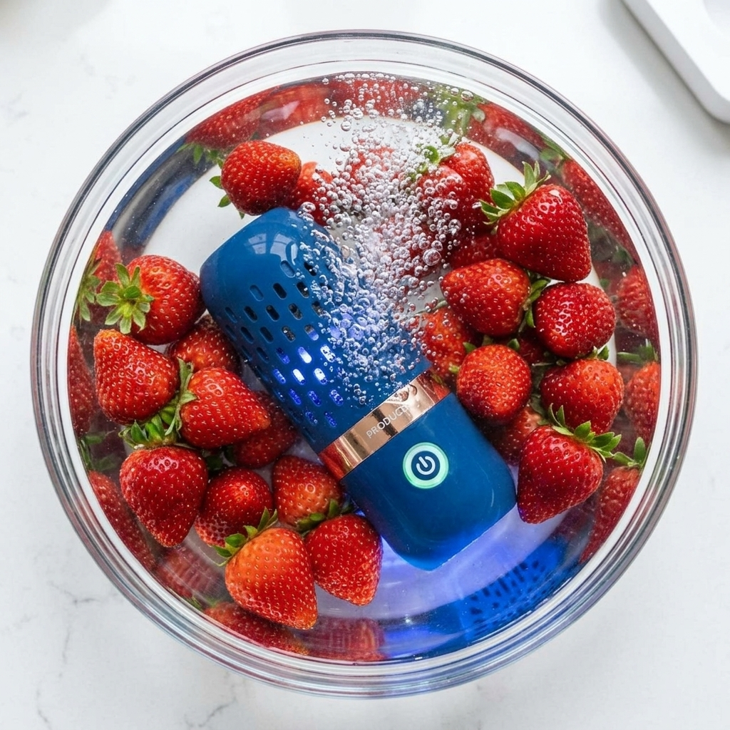 PurePod in bowl with produce